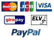 Mastercard, JCB, VISA, Giropay, ELV, PayPal -- Bequem und sicher zahlen