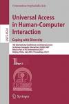 Stephanidis, Universal Acess in Human Computer Interaction. Coping with Diversit Cover